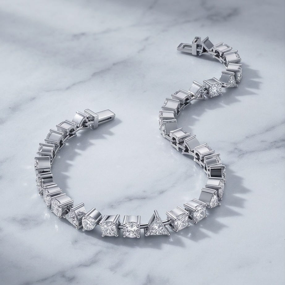 Multi Shape Tennis Bracelet